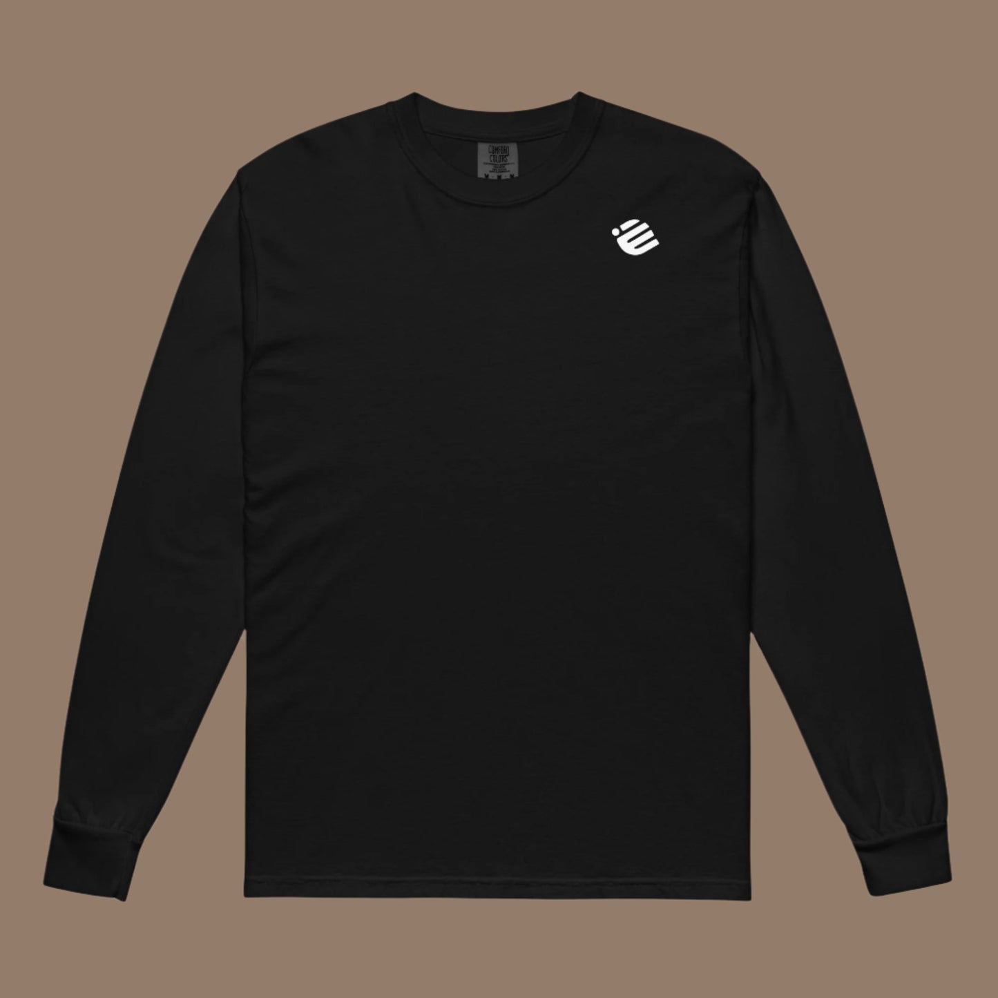 White Logo Long-Sleeve